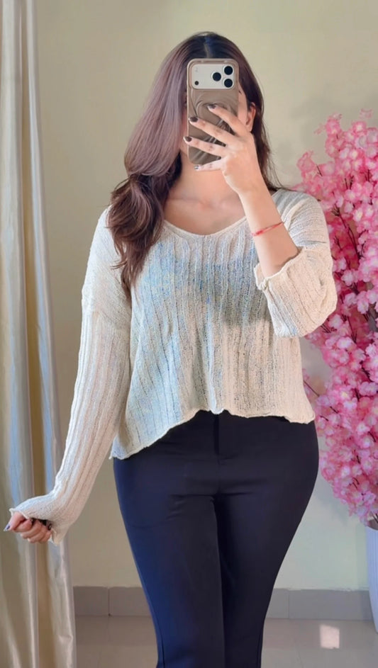 (Size-Free Size ) Crochet Top-C486