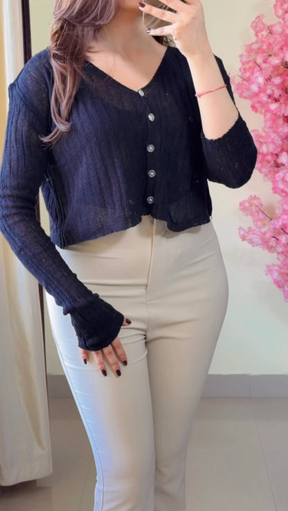 (Size-S to M) Crochet Top- C530, C498