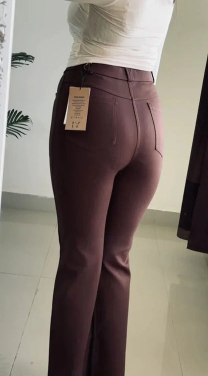 Bootcut Trouser(Chocolate Brown)P104