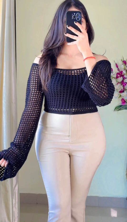 (Size-Free Size ) Crochet Top-CB166