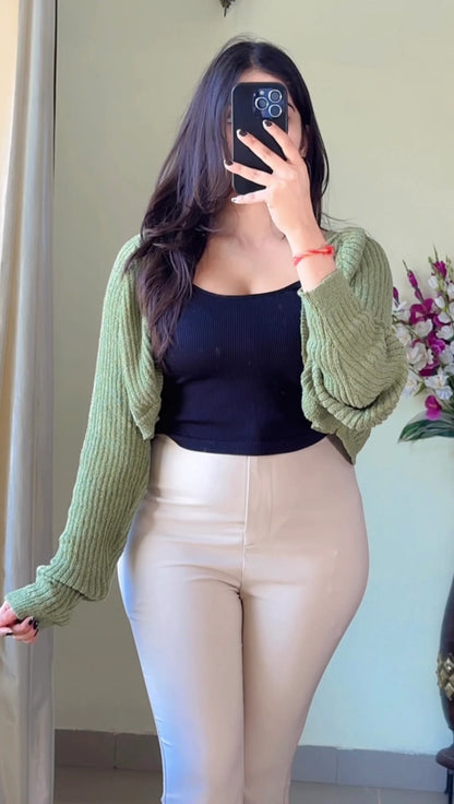 (Free Size Till 40"Bust  ) Crochet Bolero-C515