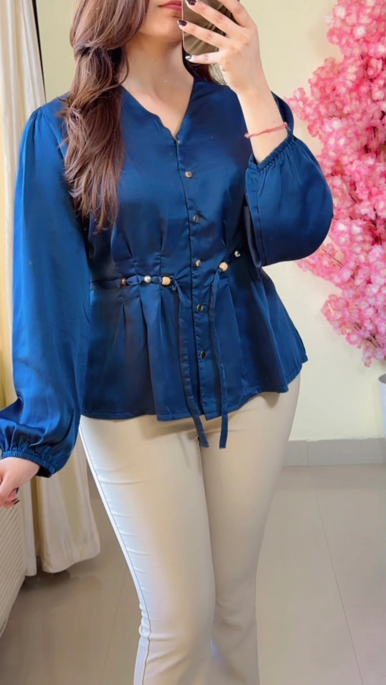 Royal Grace Peplum Shirt