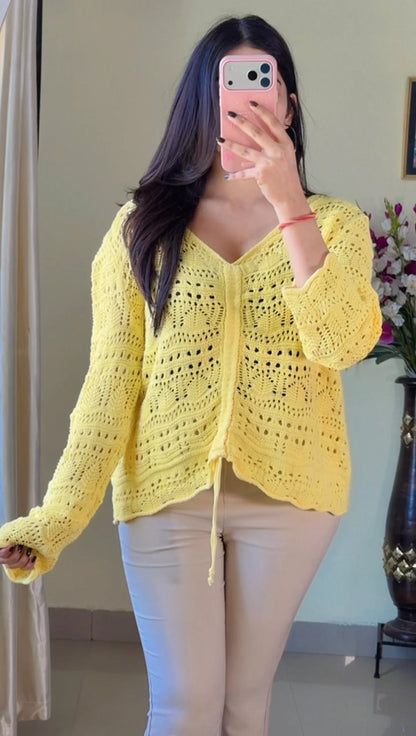 (Free Size) Premium Crochet Top C421