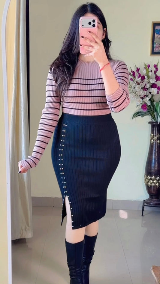 (Size-Free Size) Classy Co-Ord Set-  K-534