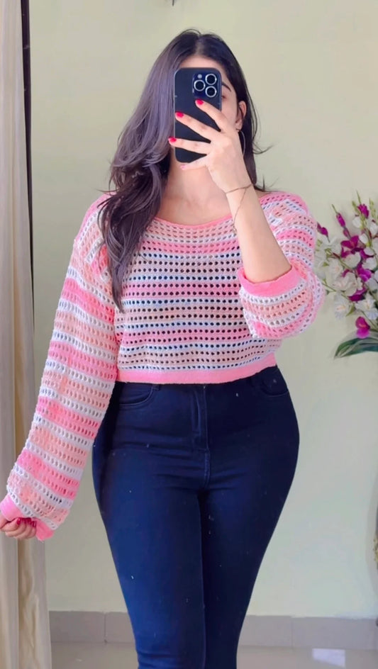 (Free Size) Crochet Top- (Ct-06)