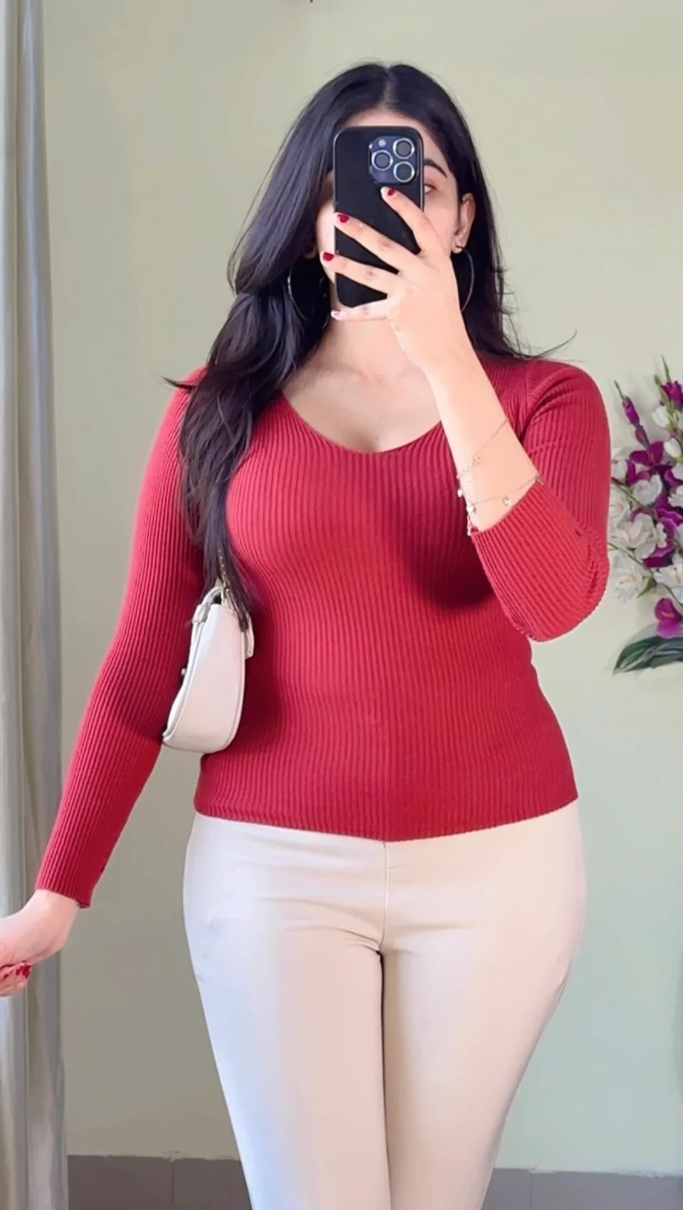 Pretty Ribbed Top- TO102