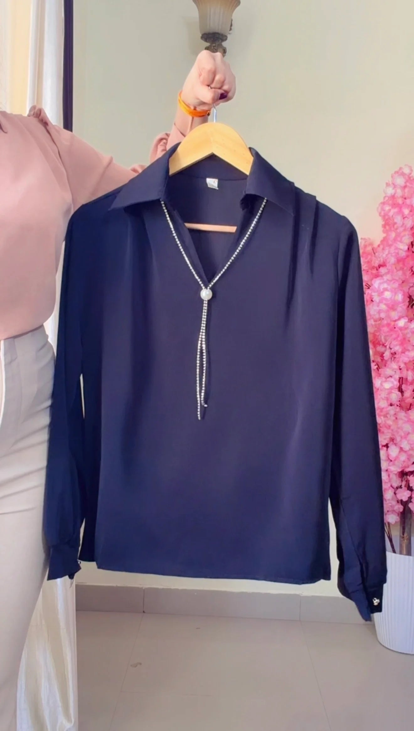 Black Pearl Tie Shirt