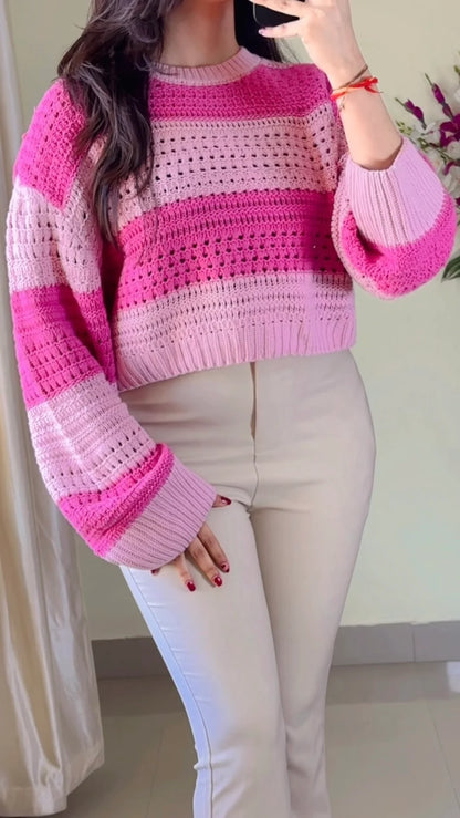 Size(Free Size) Crochet Sweater CB-116