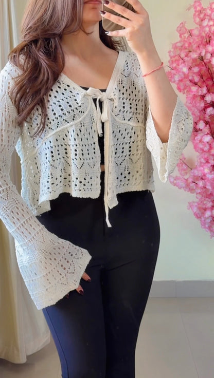 (Free Size Till 40"Bust  ) Crochet Top-C501