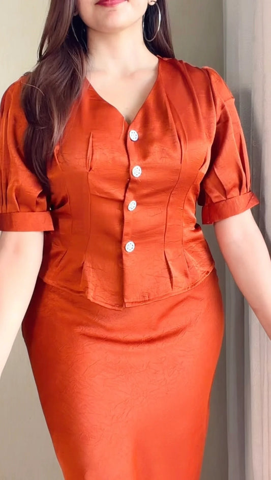 Pearl Button Premium Co-Ord Set
