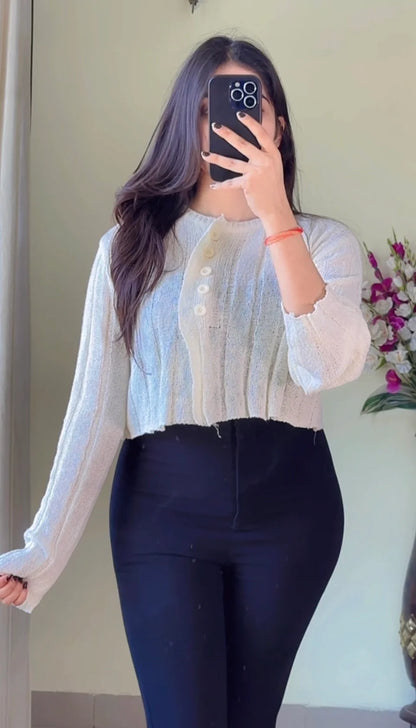 (Size-S to M) Crochet Top-CB187