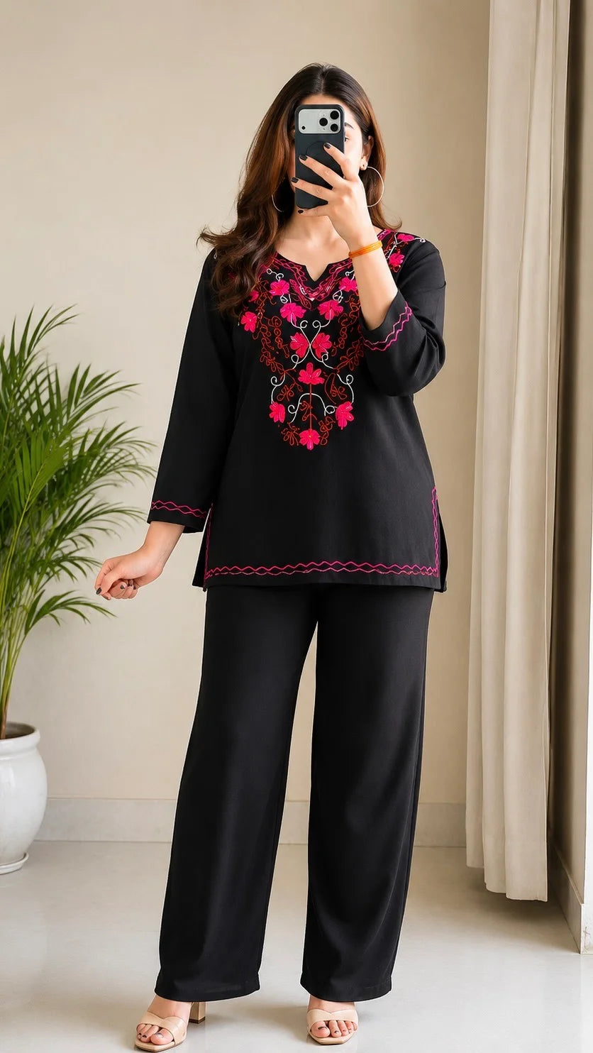 Gulnaar Embroidered Pakistani Co-Ord Set