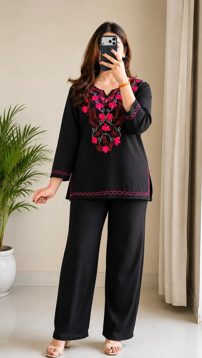 Gulnaar Embroidered Pakistani Co-Ord Set