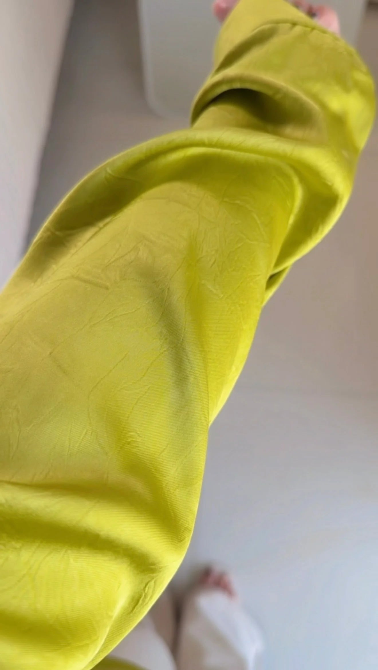 Lime Green Luxe Sheen Shirt