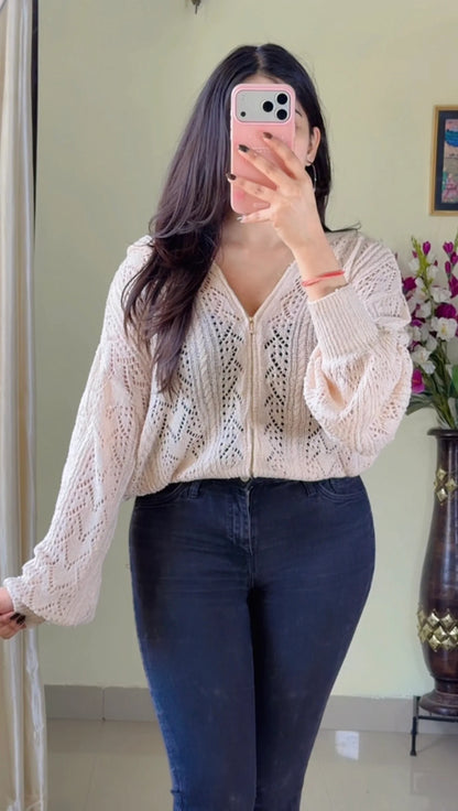 (Free Size) Premium Crochet Top - C435