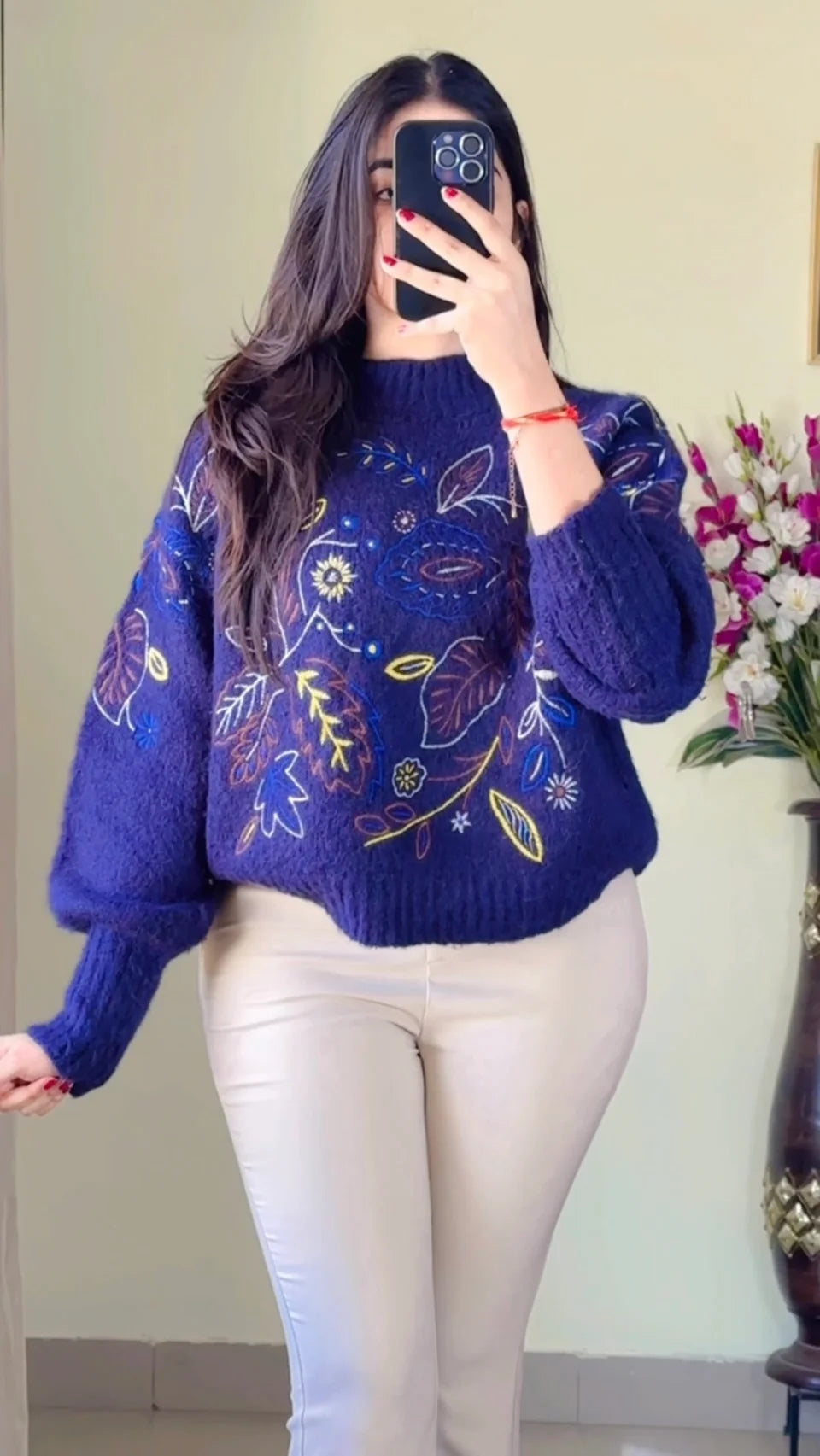 Size(S to M)Crochet Sweater CB-124