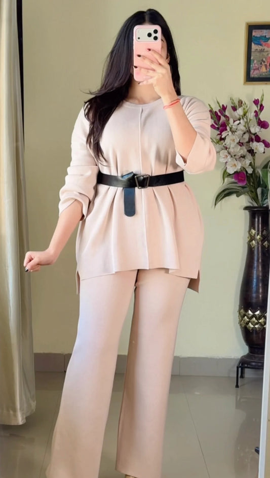 Premium Co-ord Set With Belt