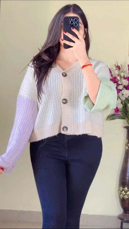 Size(L to XXL) Crochet Sweater CB-145