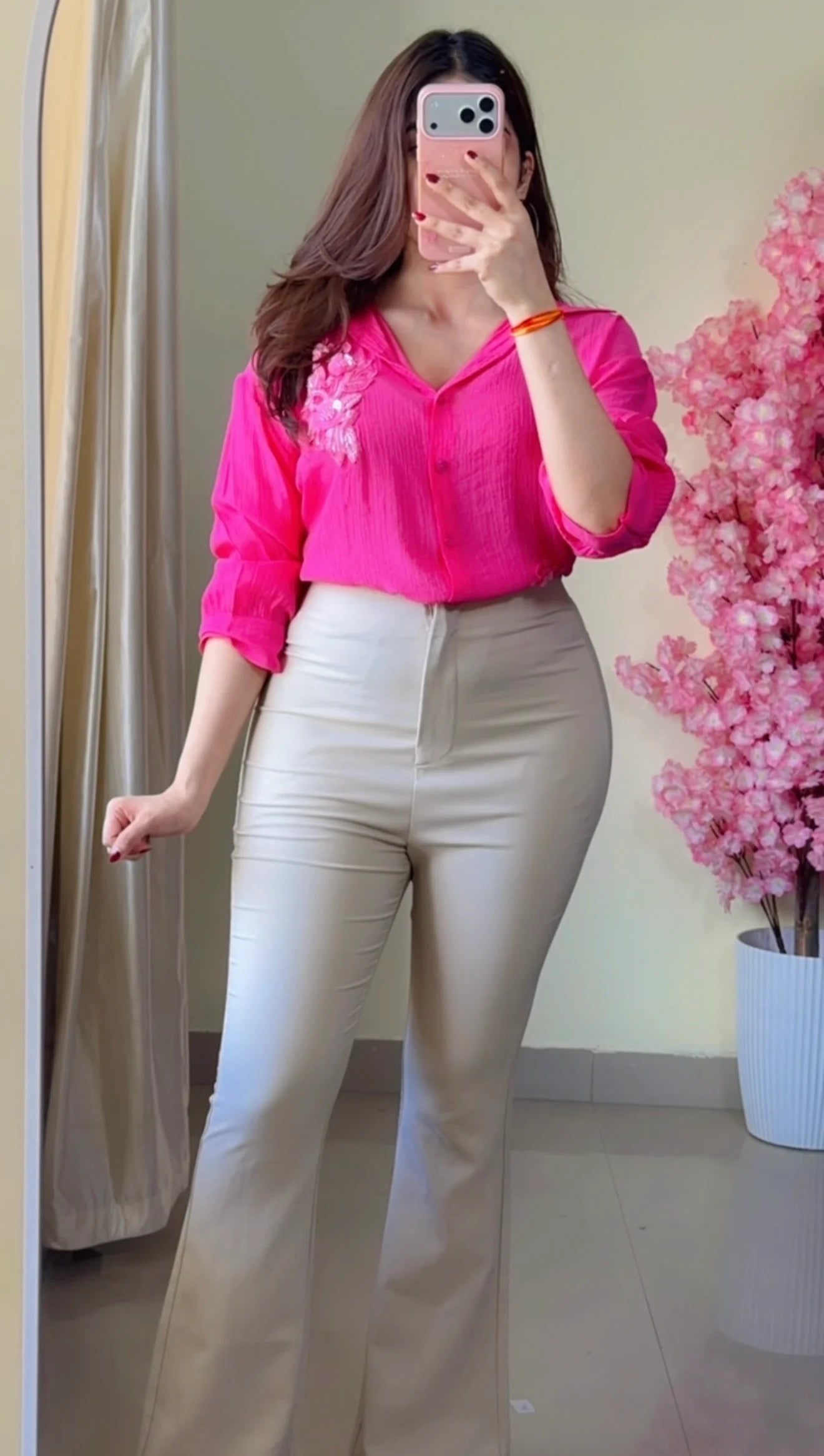 Pinkleaf Embroidered Premium Shirt