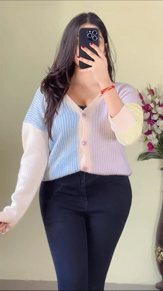 Size(M to L) Crochet Sweater CB-146