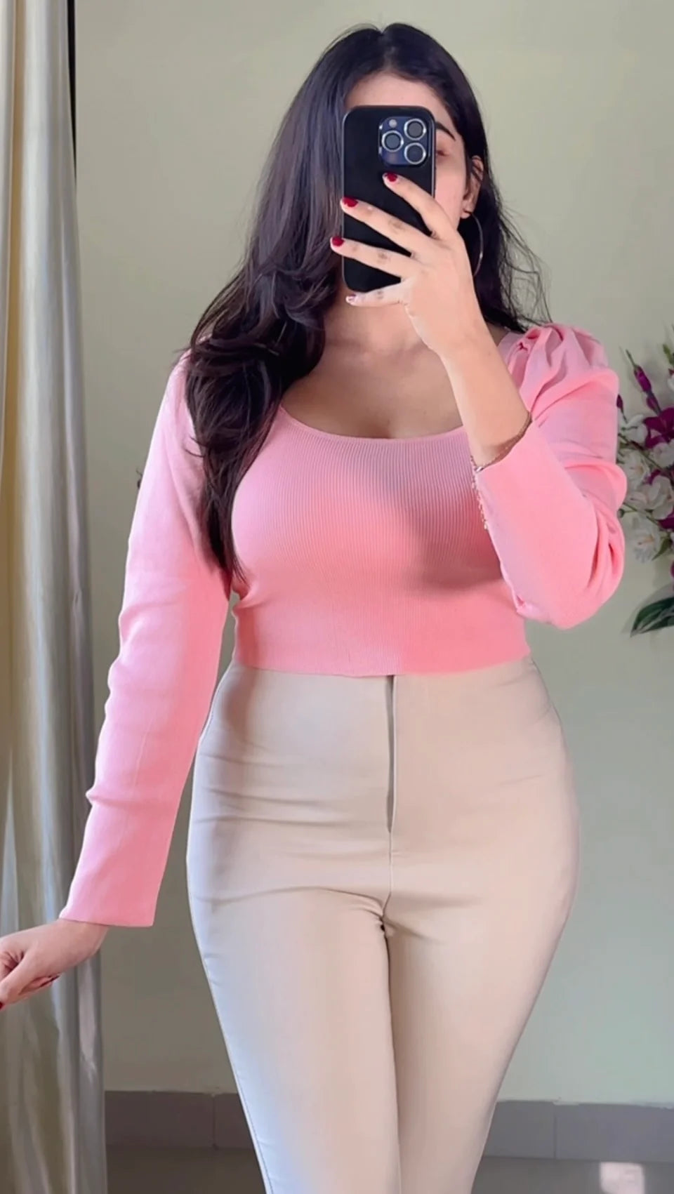 Pretty Ribbed Top- TO92