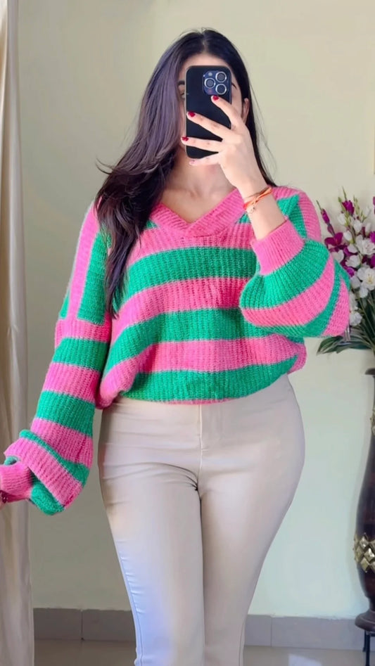 Size(L to XL)Crochet Sweater CB-112