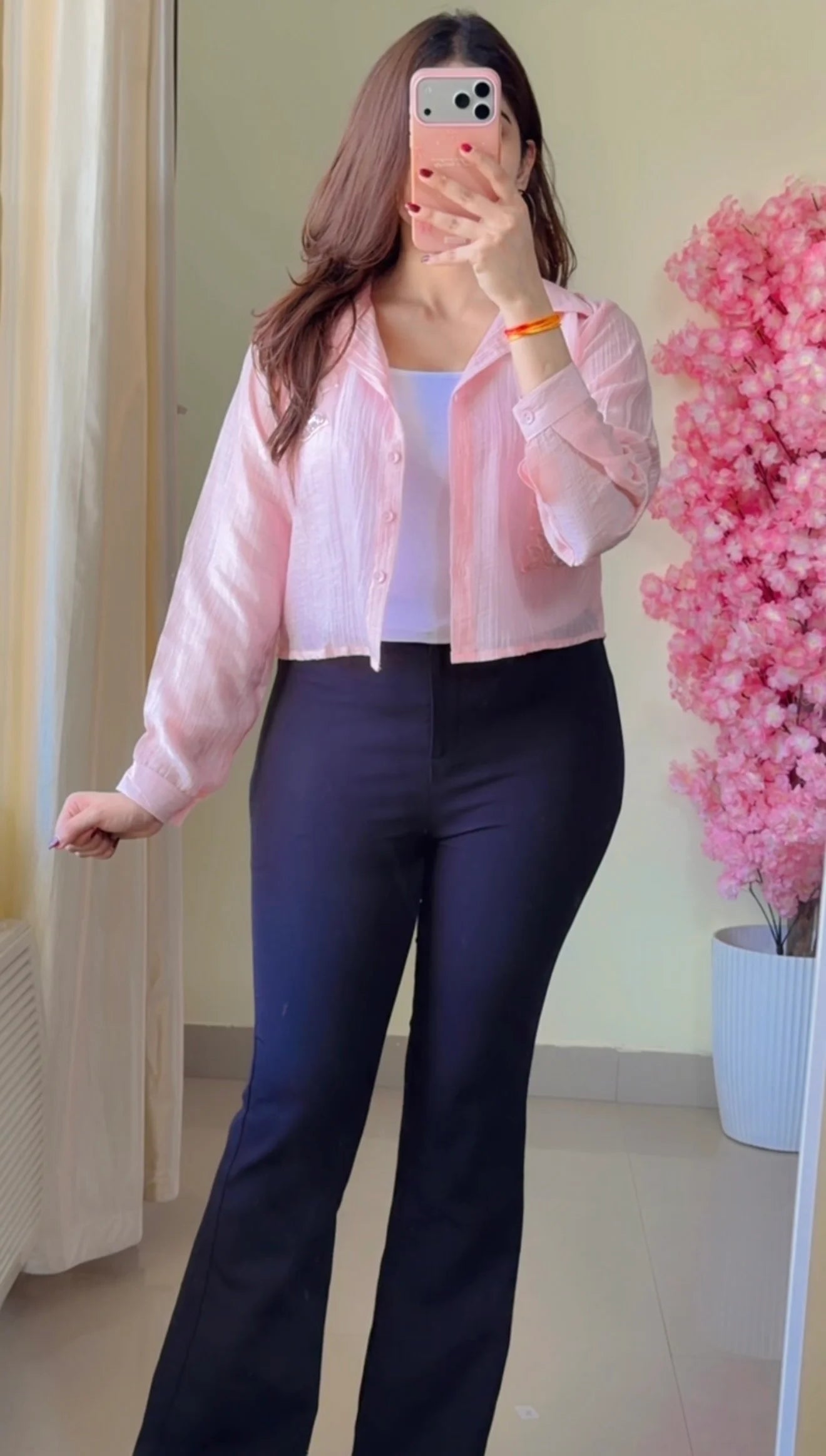 Pastel Pink shirt+ Inner Combo