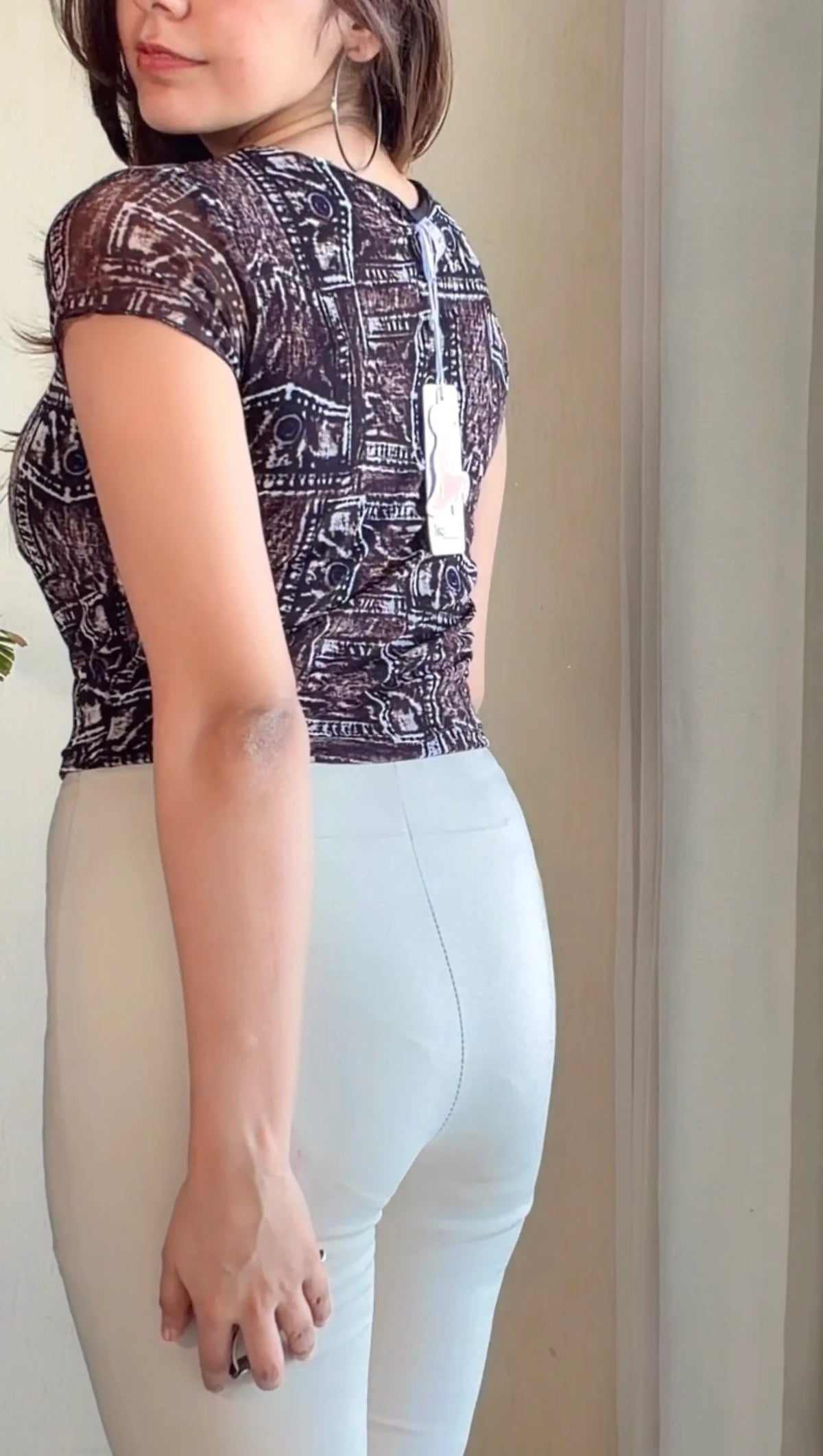 Printed Bow Top