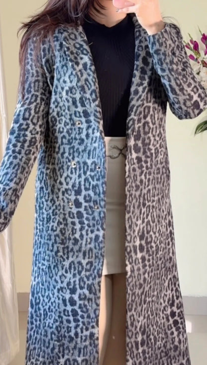 (Size-Xs ) Leopard Print Winter Coat- Wo209
