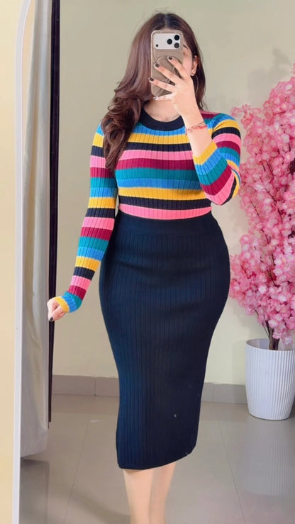 (Size-S to M) Classy Co-Ord Set-  K-562