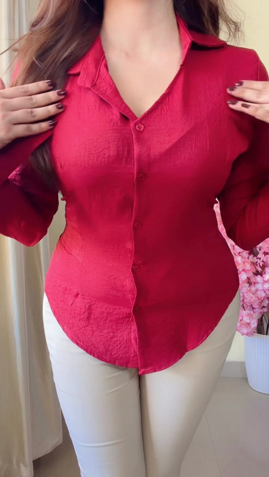 Premium Corset Back flared Sleeves Shirt