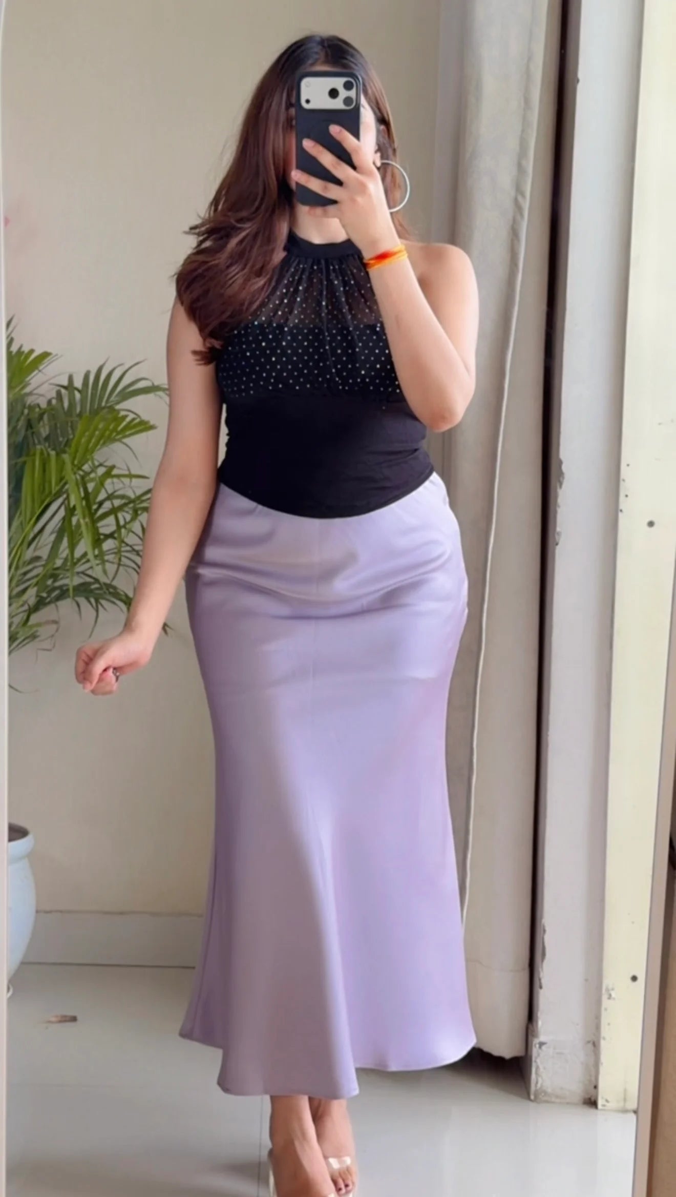 Chic Element Coord Set (Black & Soft Lilac )
