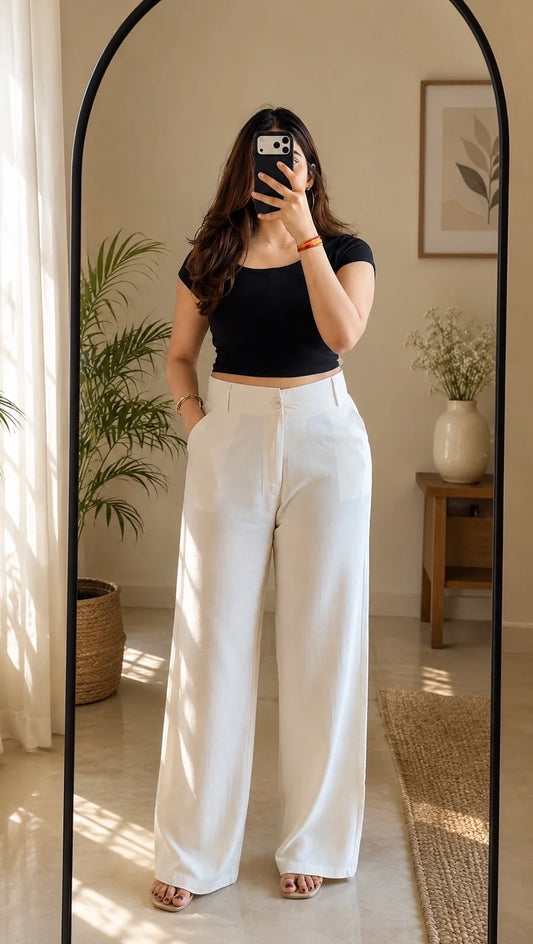 Luna Linen Wide-Leg Trouser