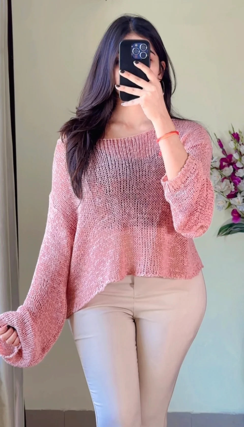 (Free Size) Crochet Top-CB158