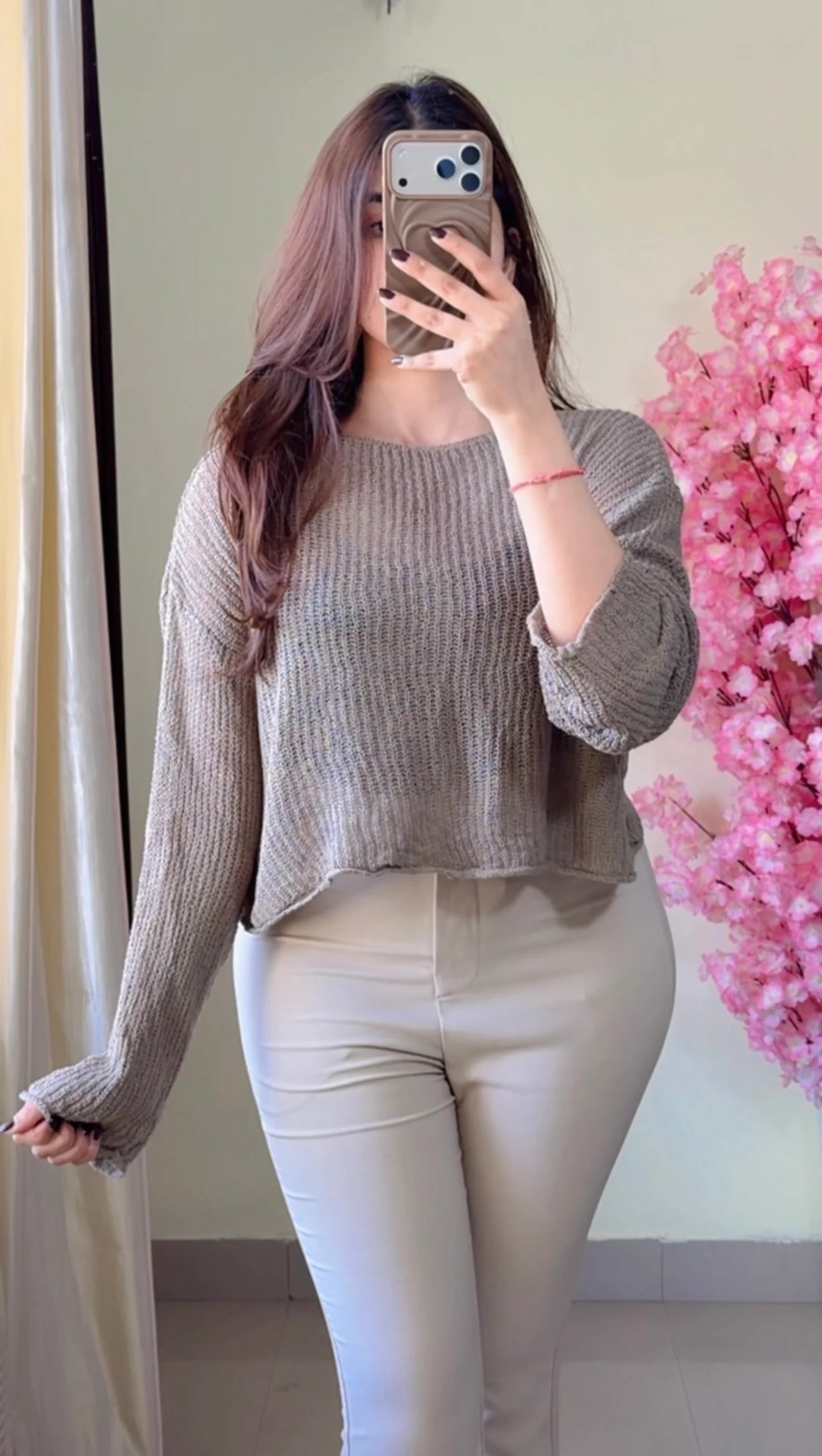 (Free Size Till 40"Bust  ) Crochet Top-C511