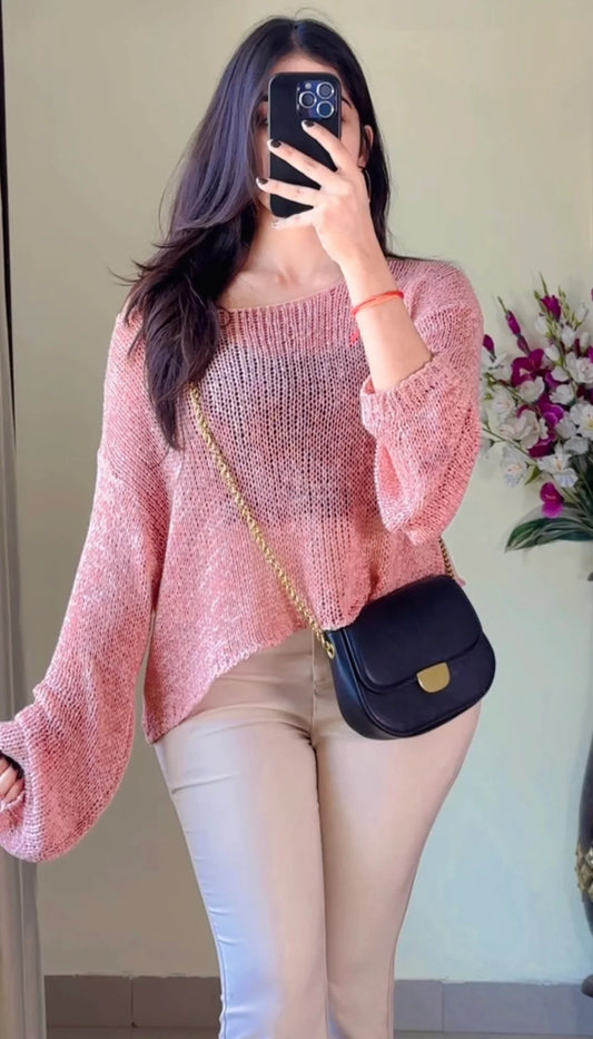 (Free Size) Crochet Top-CB158