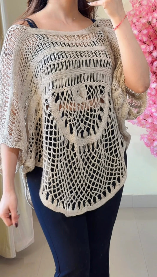 (Size-XL to 4XL) Crochet Top- C500