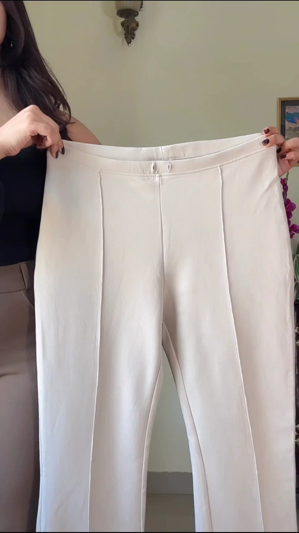 Egg Beige Bootcut Trouser- PO5