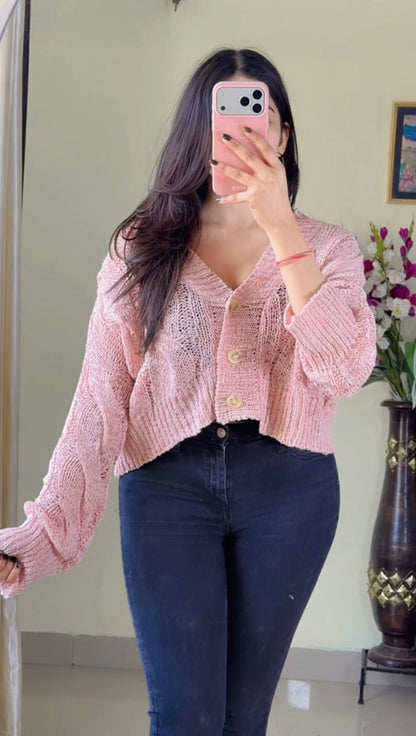 (Free Size) Premium Crochet Top - C437