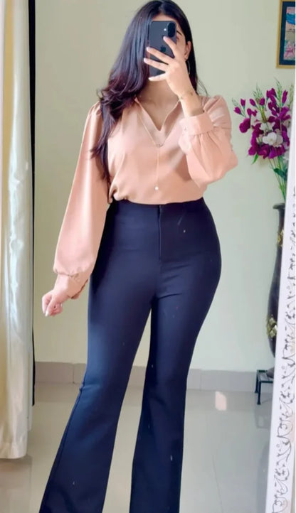 Dusty Rose Grace Chain Shirt (S28)