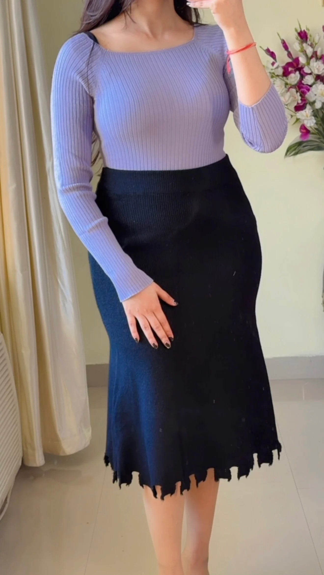 (Size-Free Size) Pretty Co-Ord K-454