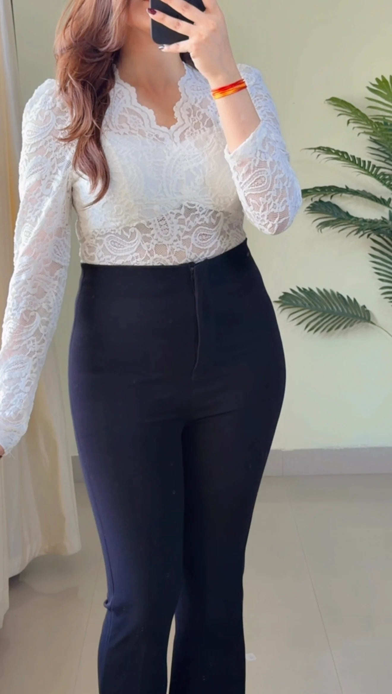 Black Sculpted Bootcut Trouser