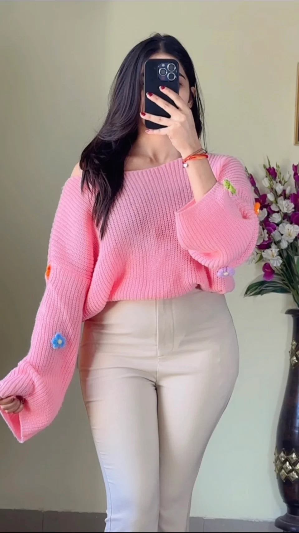 Size(Free Size)Crochet Sweater CO-132