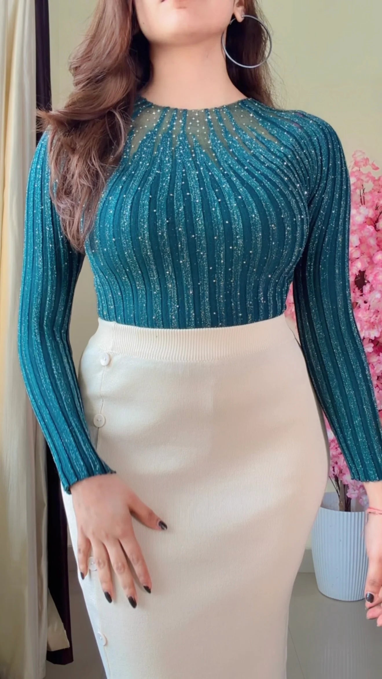 (Size-Free Size) Classy Co-Ord Set-  K-551