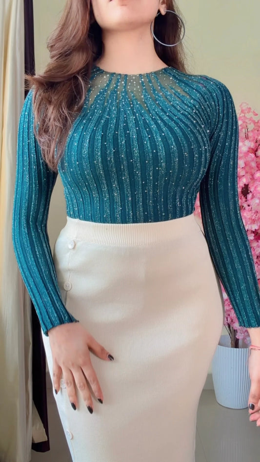 (Size-Free Size) Classy Co-Ord Set-  K-551