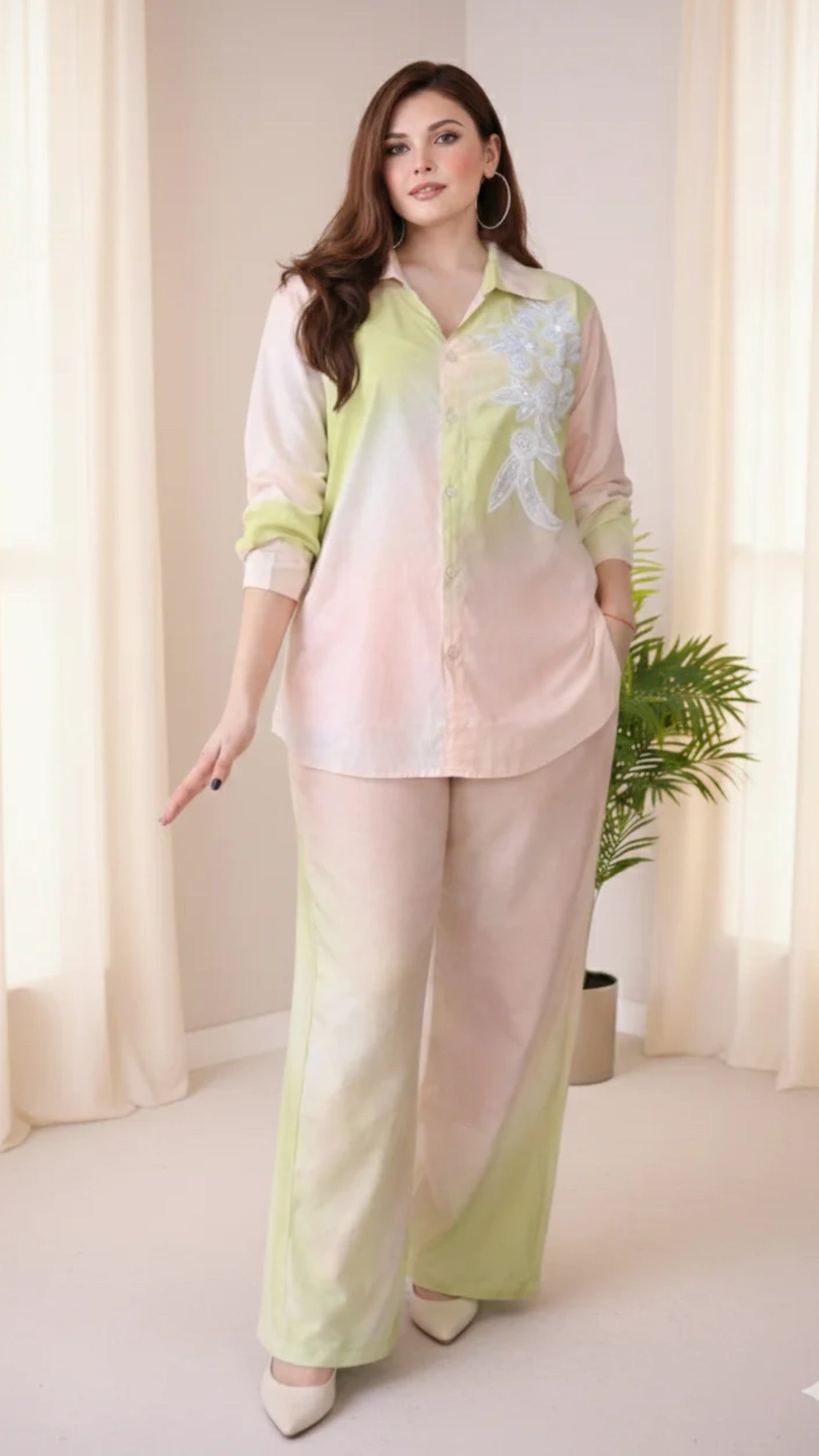 Premium Embroidery Co-Ord Set