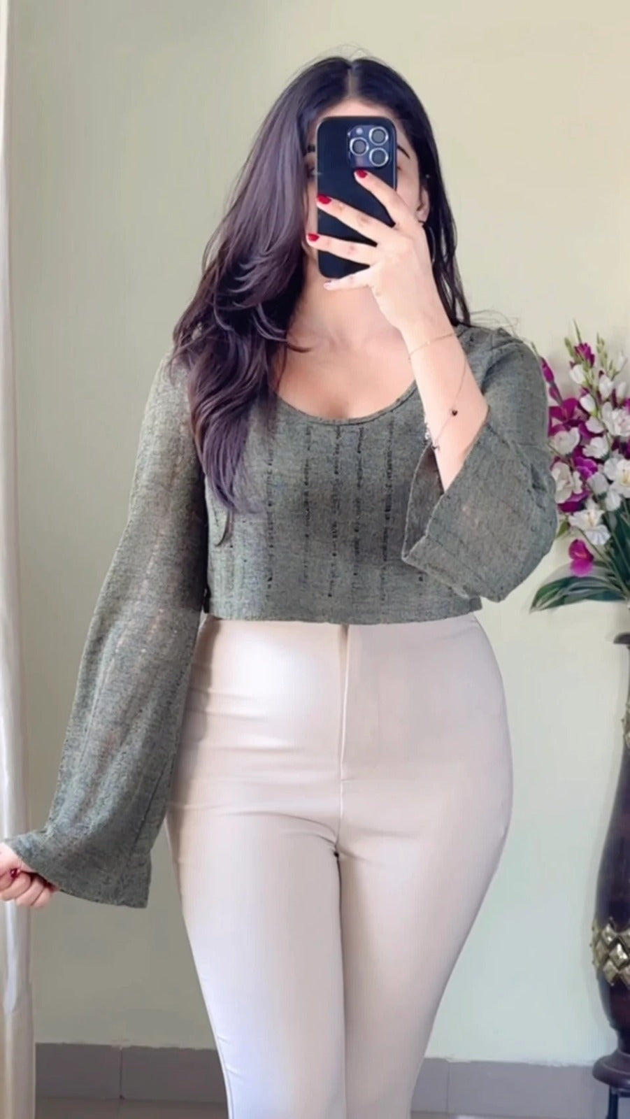 (S To M) Crochet Top- (Cb35)