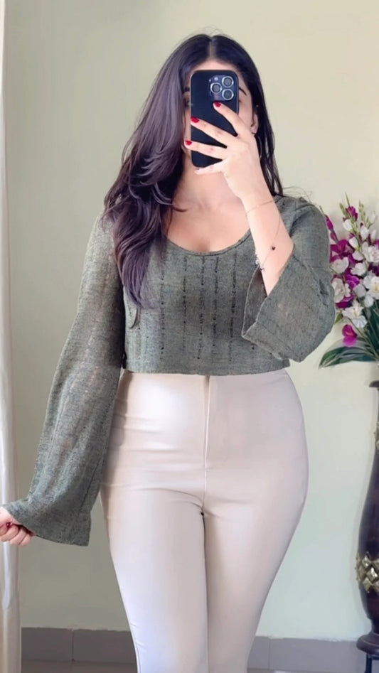 (S To M) Crochet Top- (Cb35)