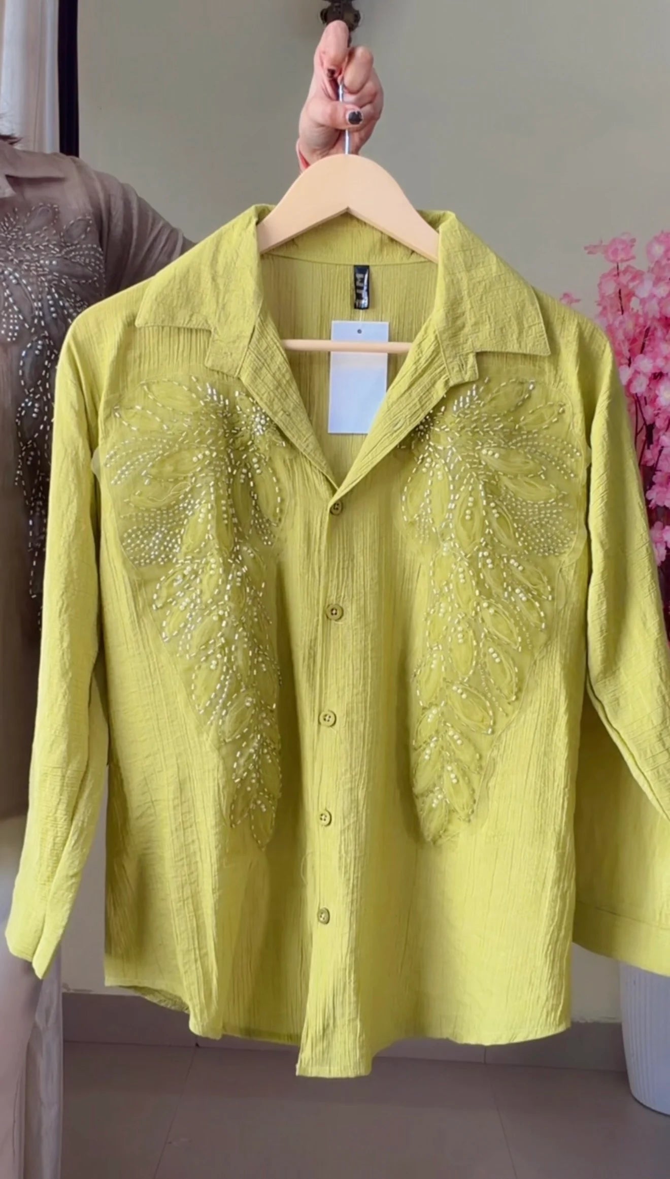 Limeleaf Embroidered Premium Shirt