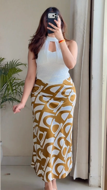 Mustard Muse Coord Set (Egg White & Mustard Yellow